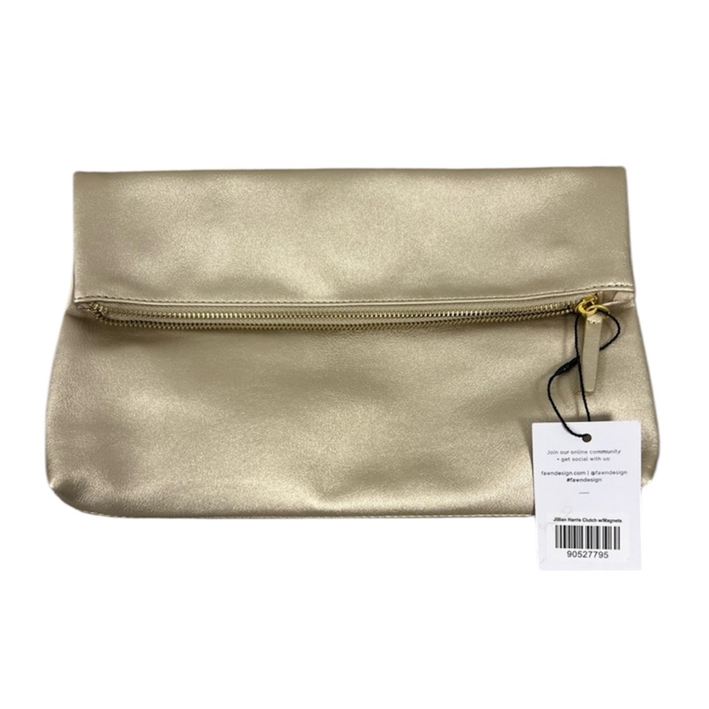 BNWT Gentle Fawn/The Jilly Box Elegant Gold Clutch Bag